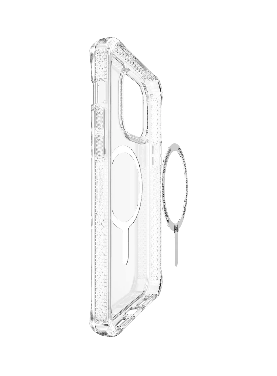 Itskins Hybrid Clear iPhone 14 Pro Max Magsafe Case - Transparent - Tashqila Itskins Hybrid Clear iPhone 14 Pro Max Magsafe Case - Transparent - Tashqila